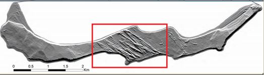 Location of dunes on island
(Source: Postglacial Landscape Evolution of Savary Island, Department of Earth Sciences, SFU)

