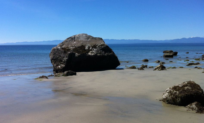 Example of Vashon drift at Duck Bay