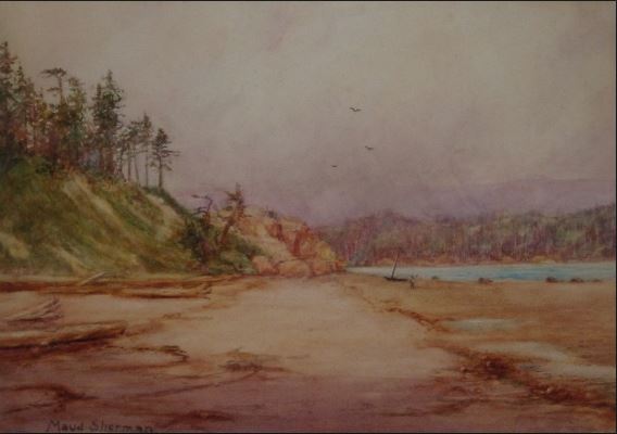 South Beach looking towards Mace Point by Maud Sherman