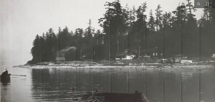 Mace Point in the 1920's.  In those days it was called Green's Point.