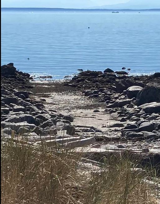 Canal-clearing between the rocks: The idea was to create easier boat access